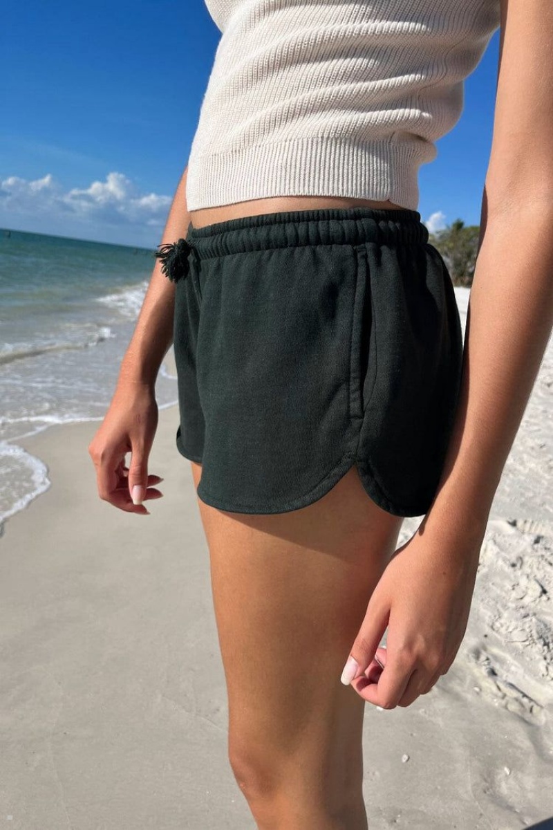 Short Jogging Brandy Melville Summer Vert Foncé | JXR-30857529